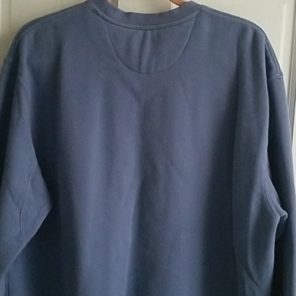 Men's LARGE Croft & Barrow Blue Crewneck Pullover - Picture 3 of 5